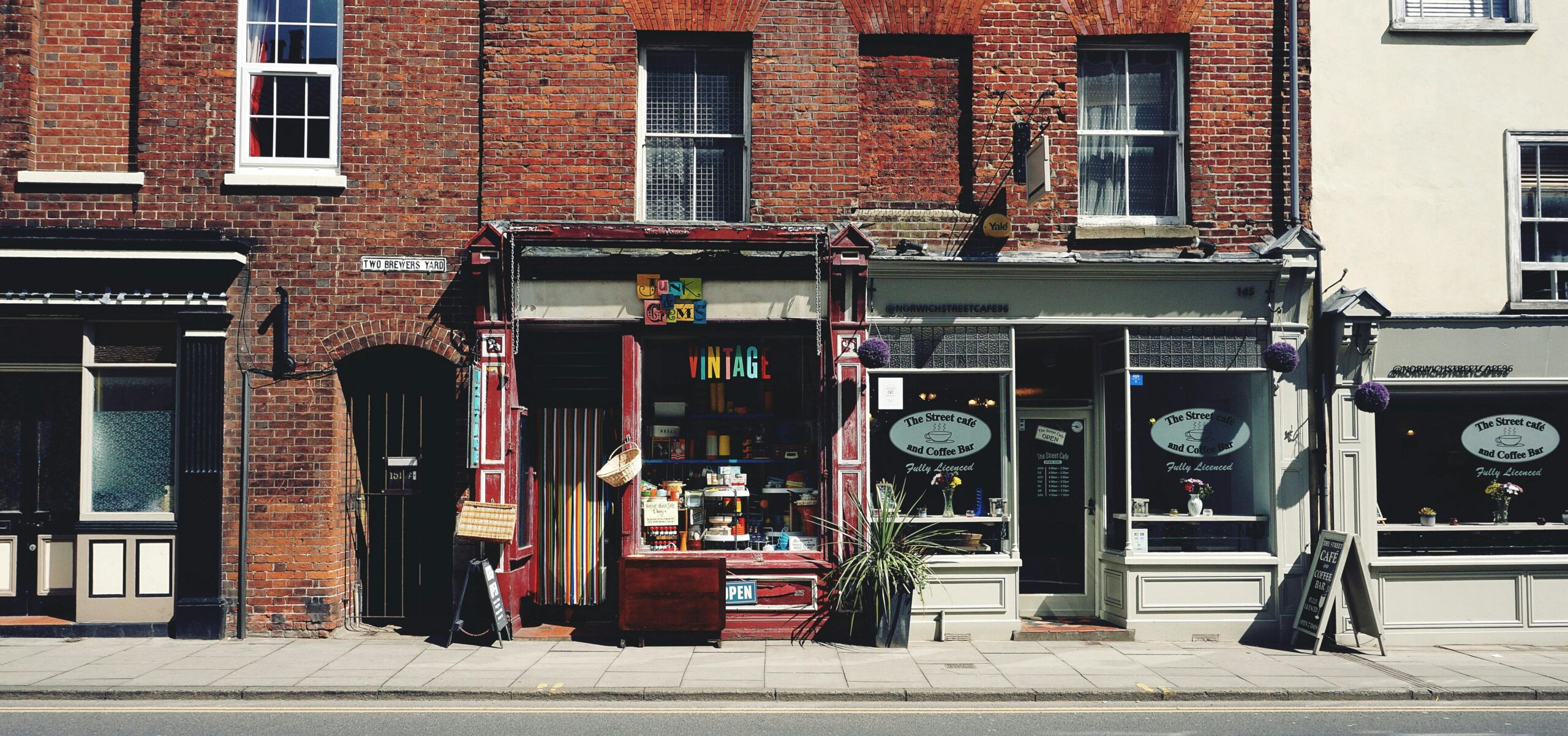 A vibrant vintage shop and café on an old street in Norwich. Business experience vs product success