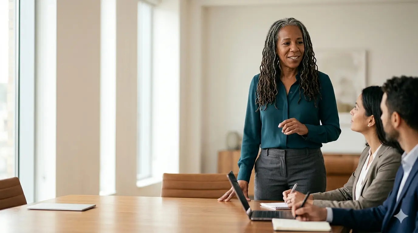 Professional meeting presentation coaching in English