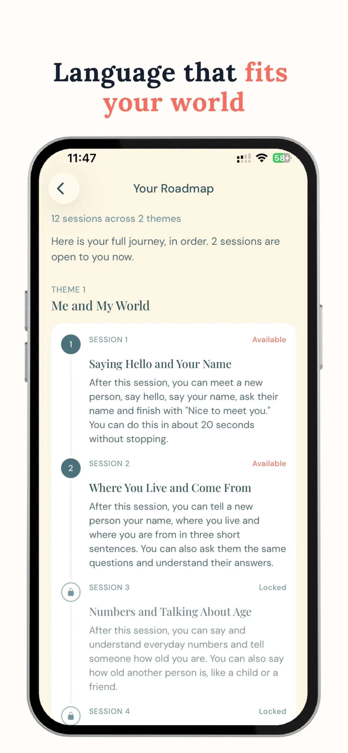 Fluency Fix app — Out & About English – Roadmap
